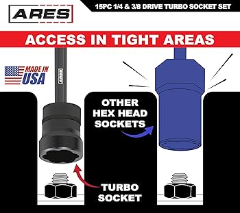 Amazon | ARES 29023 – 損傷したボルト抽出器ソケット15点セット